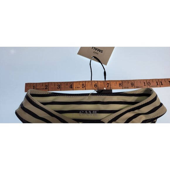 SAME Los Angeles Bottom Swim Womens Rossete Hugh Rise Striped Size Small - Picture 6 of 8
